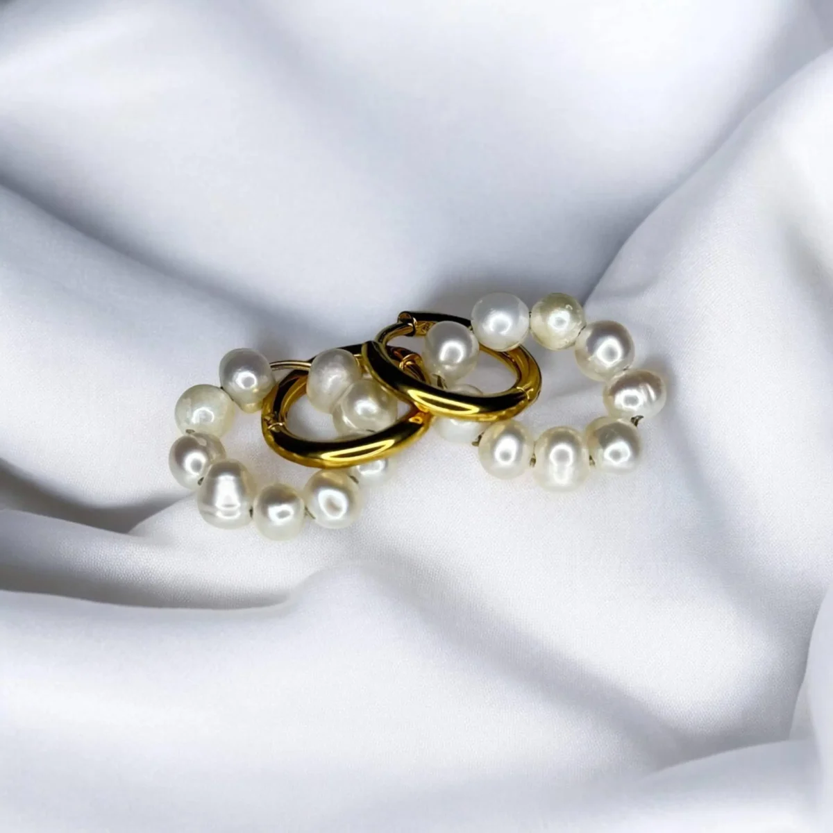 Boucles d'oreilles Charme de Perles – Image 3