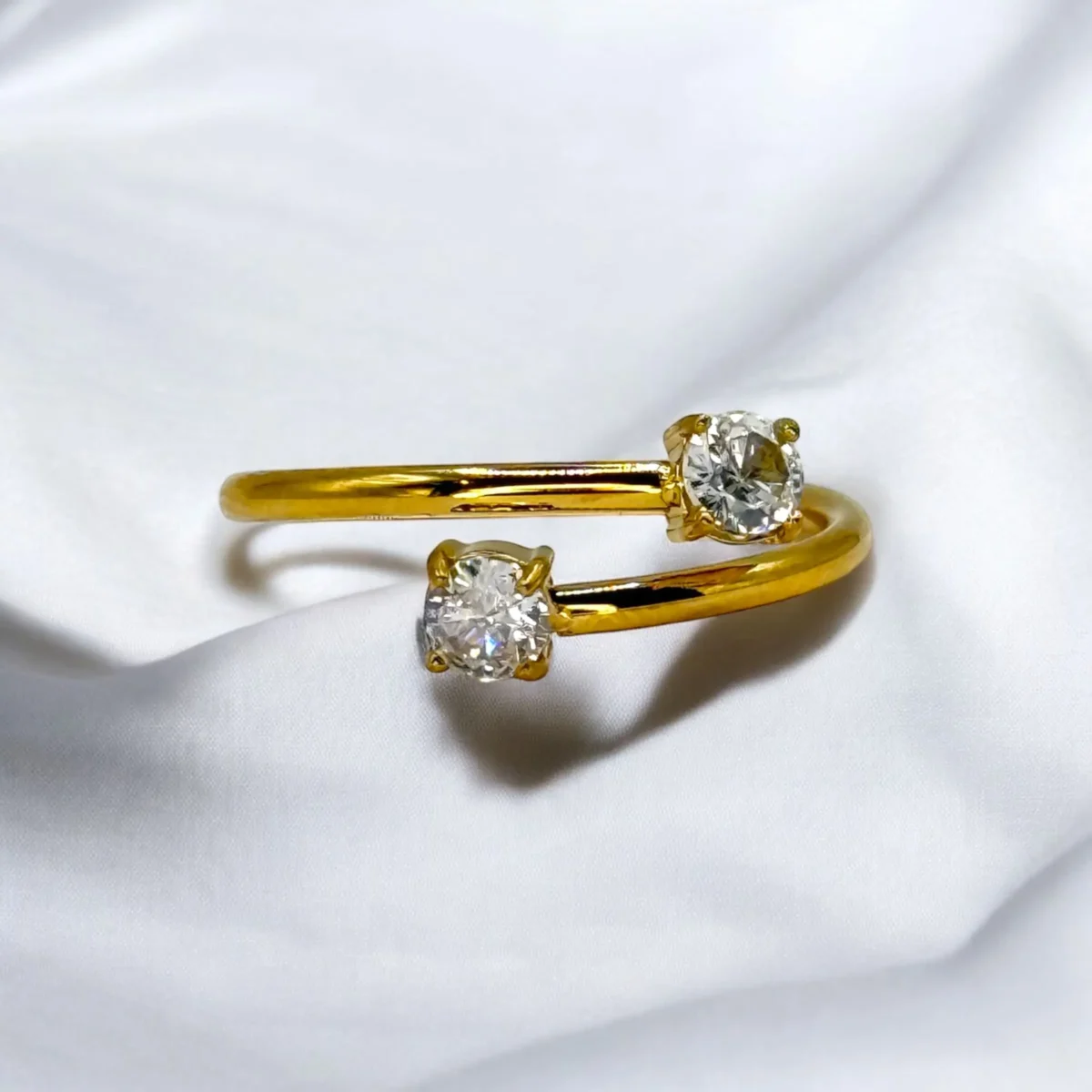 Bague éclat double