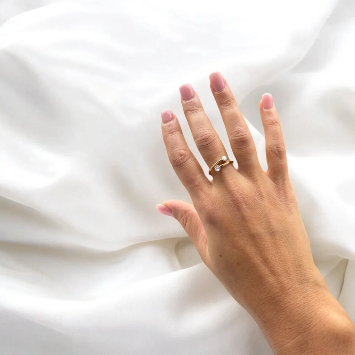 Bague éclat double