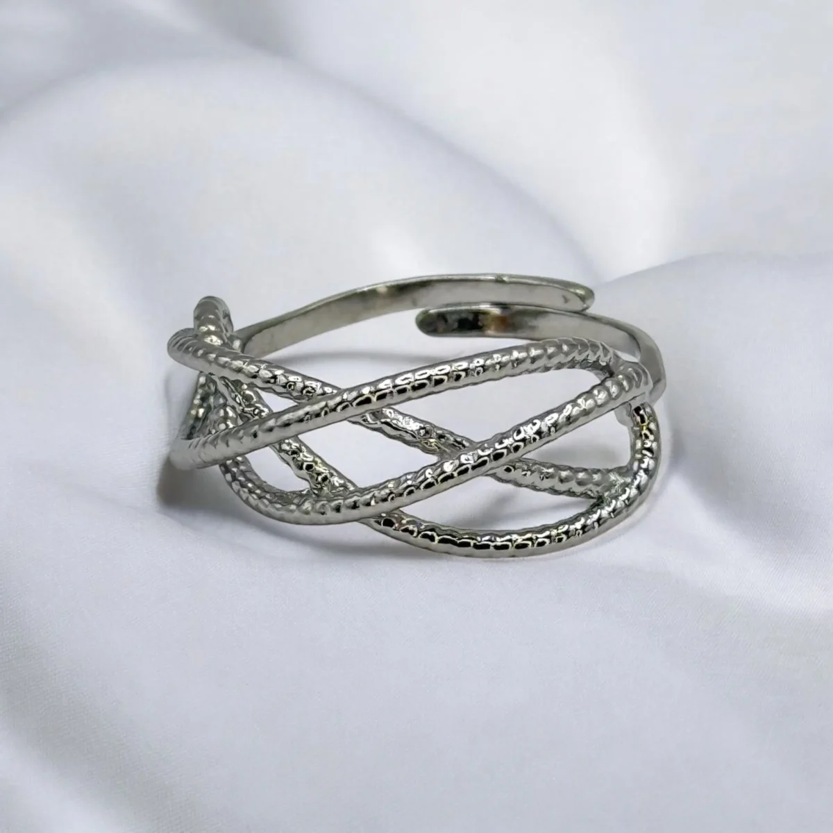 Bague Liens Argentée