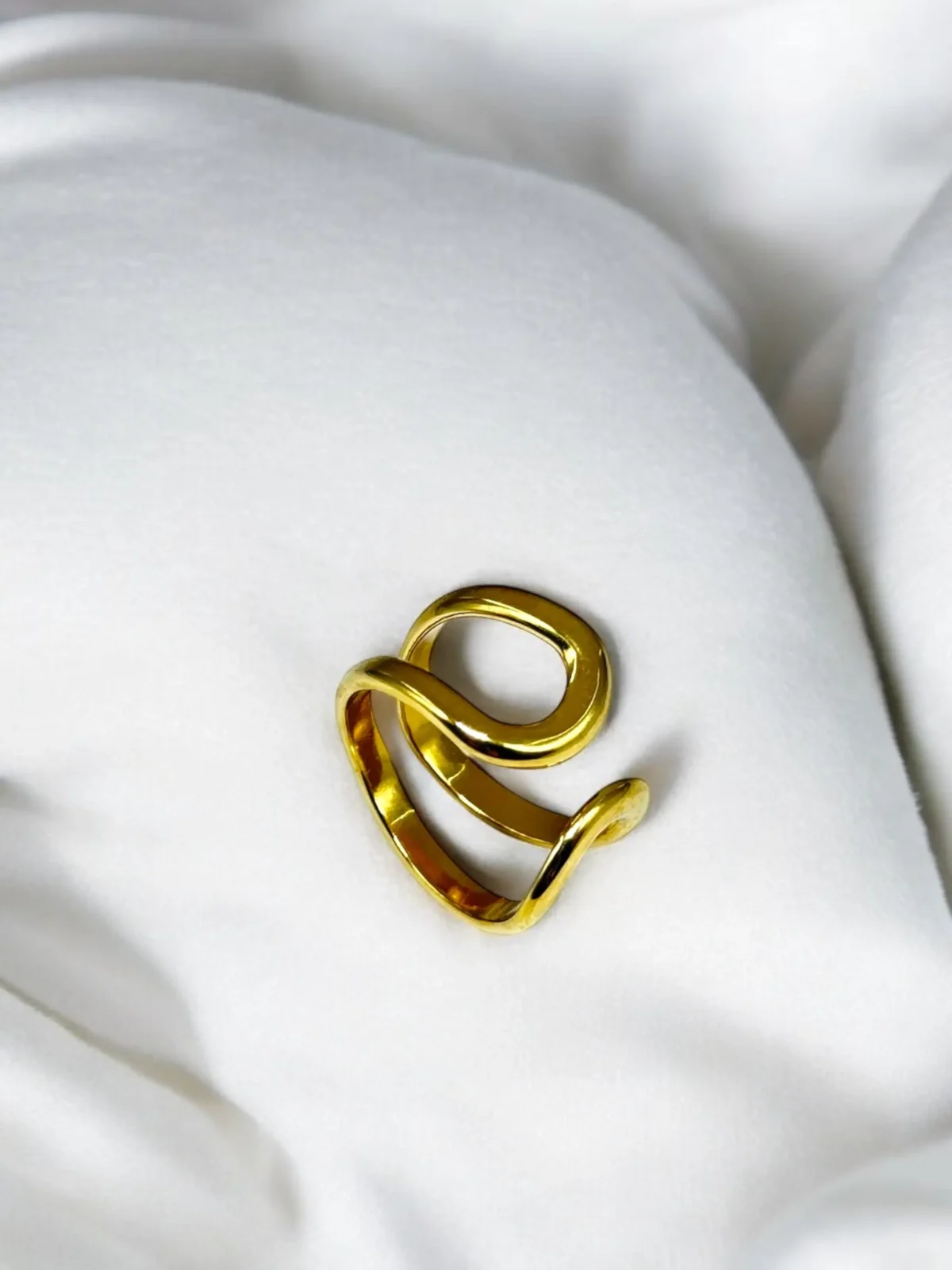 Bague ondulante ouverte