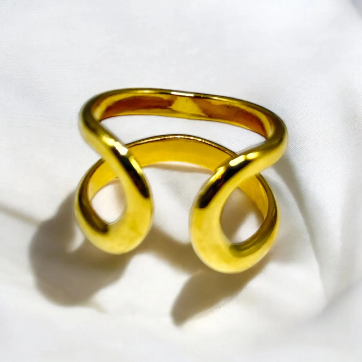 Bague ondulante ouverte