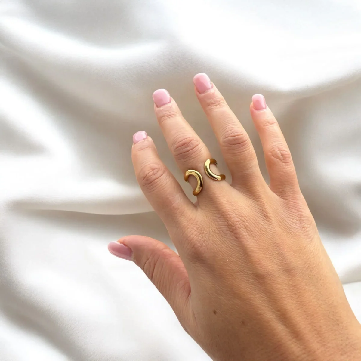 Bague ondulante ouverte
