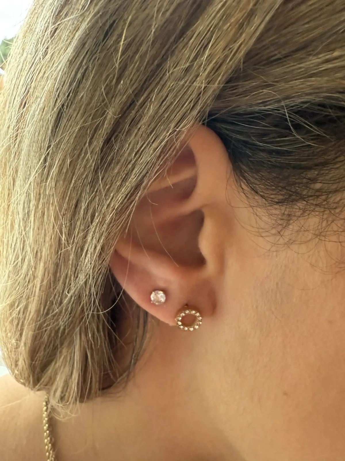 Boucle set mini boucles eclat cercle