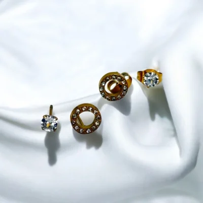 Boucle set mini boucles eclat cercle