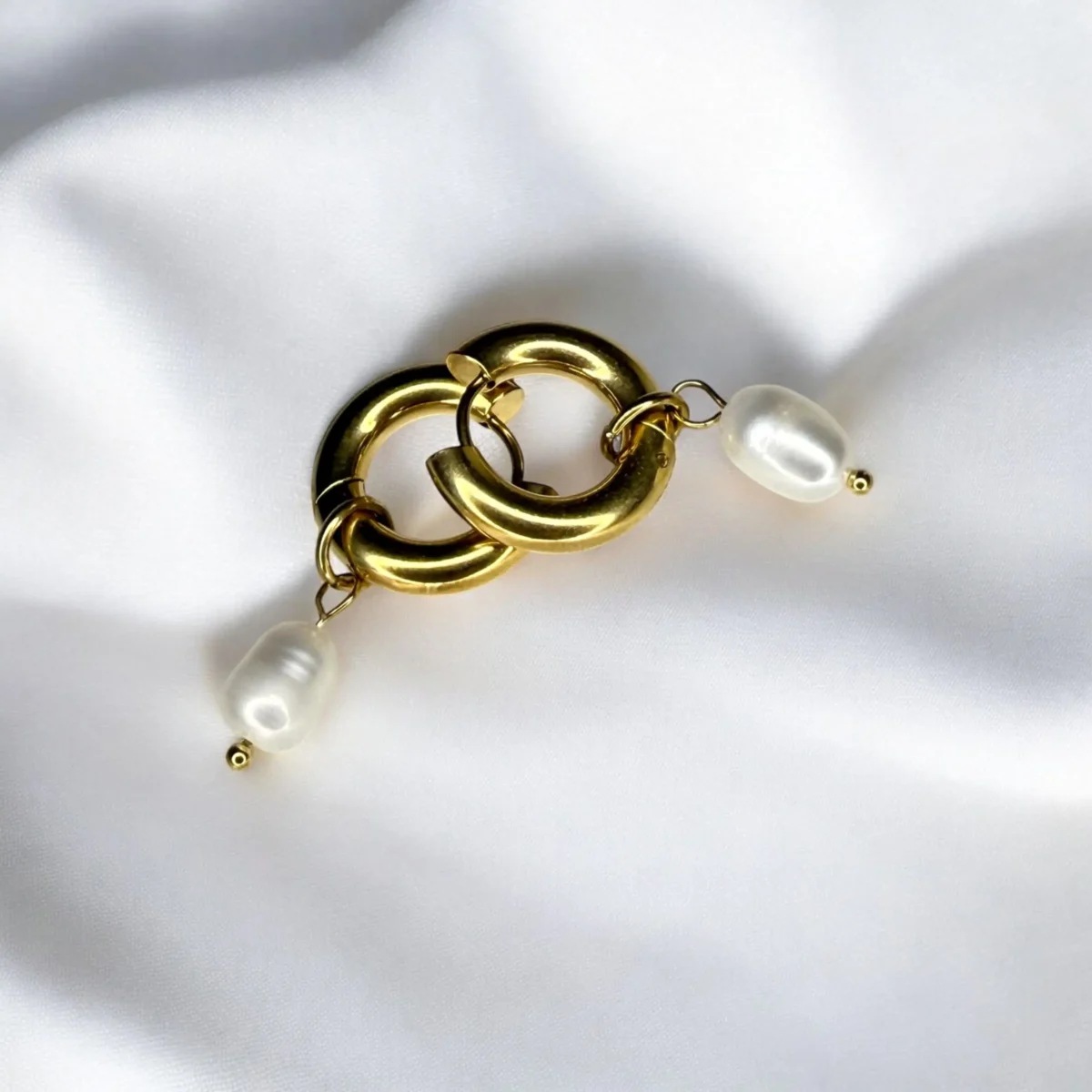 Boucle d'oreille Mini Creole Perle