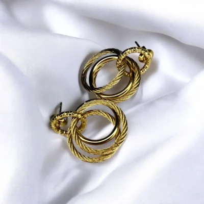 Boucles d'oreilles Triple Anneau