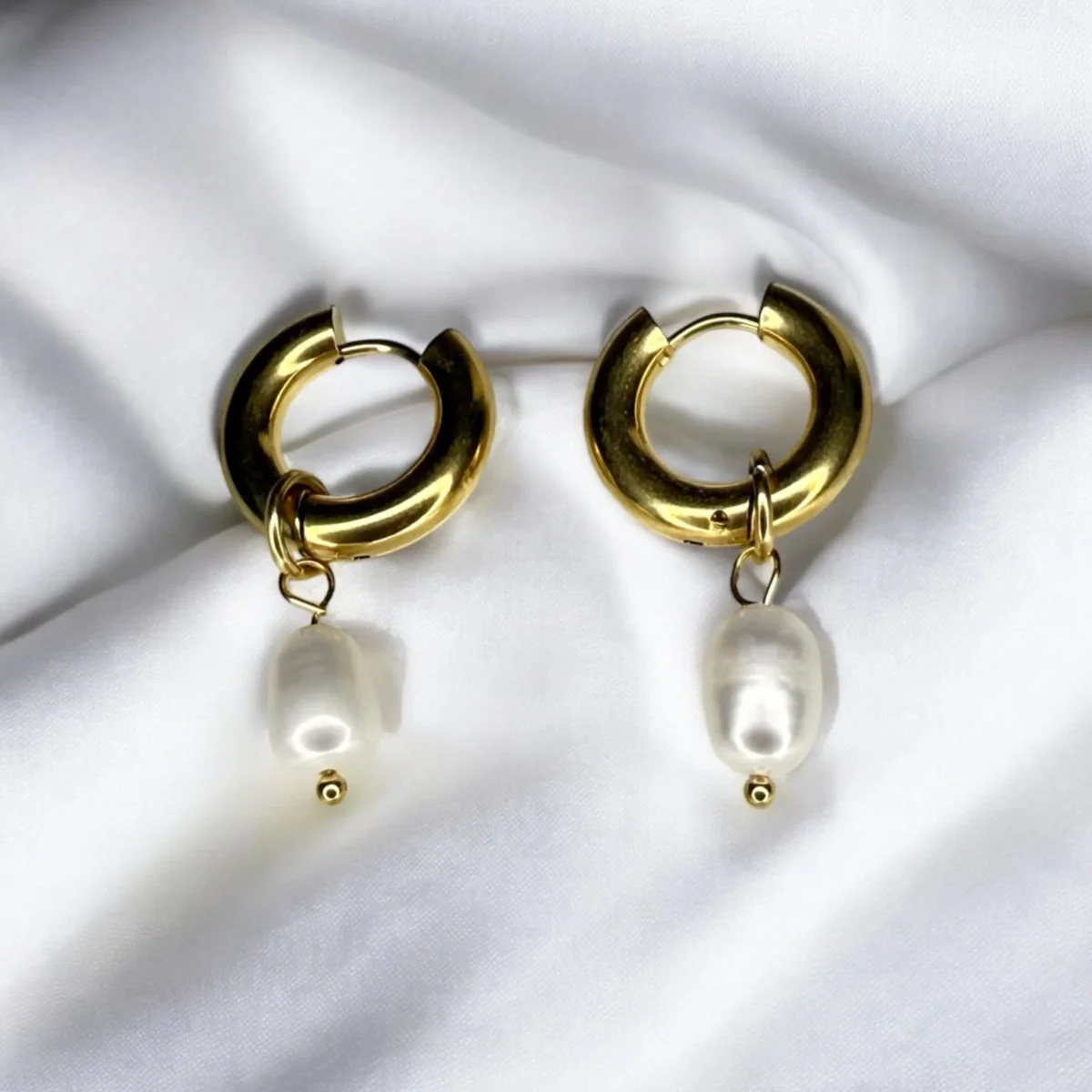 Boucles d'oreilles Mini Créole Perle