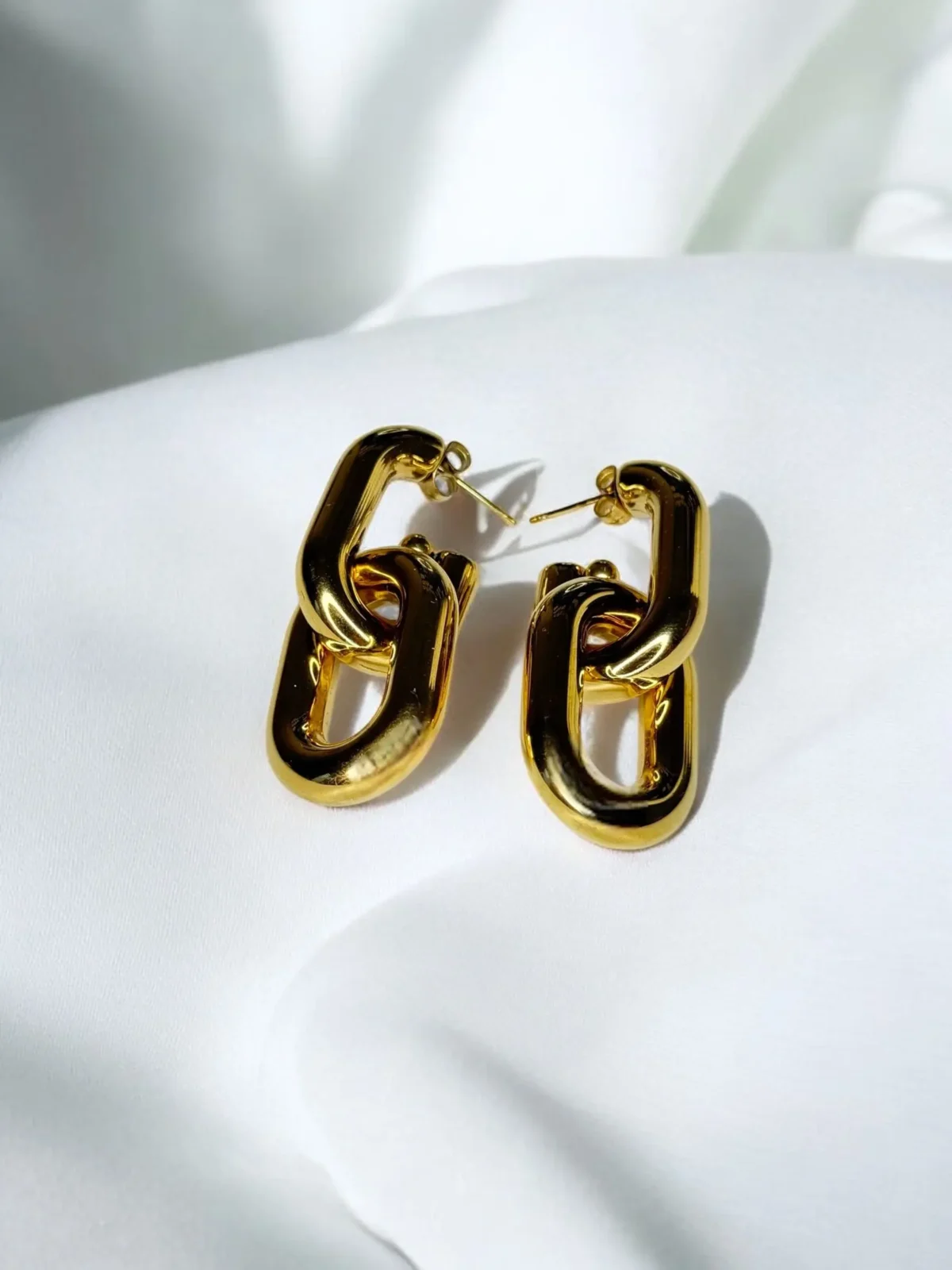 Boucles d'oreilles Charme Maillon – Image 3