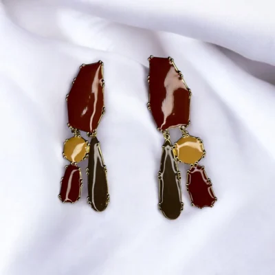 Boucles d'oreilles à Géométrie Audacieuse