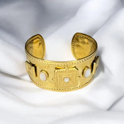 Bracelet Jonc avec Détails en Pierre