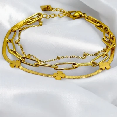 Bracelet porte bonheur multi-rang