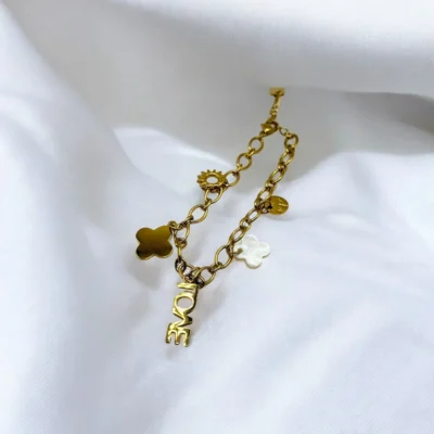 Bracelet Chanceux Love & Trèfle