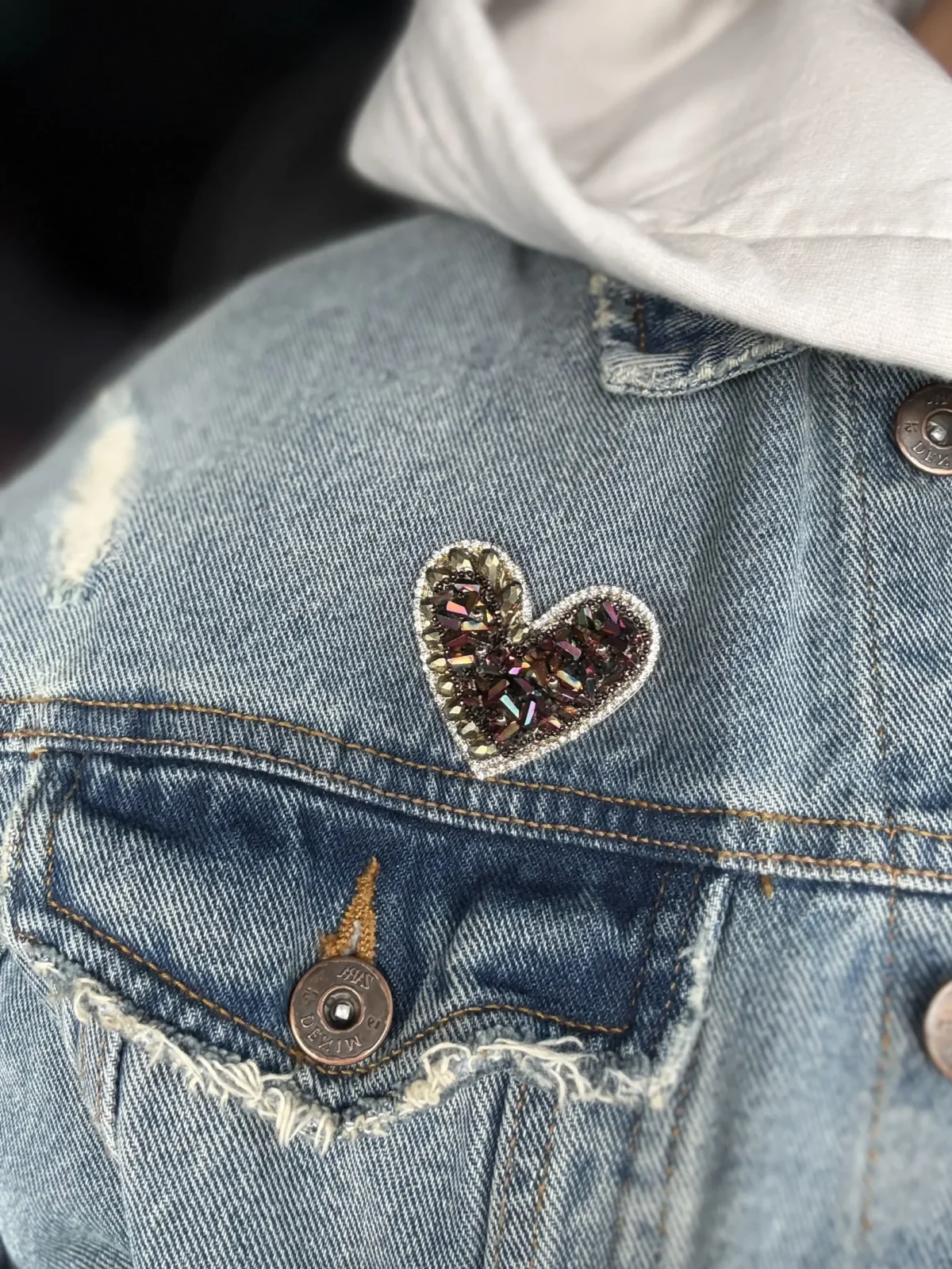 Broche Cœur Scintillant