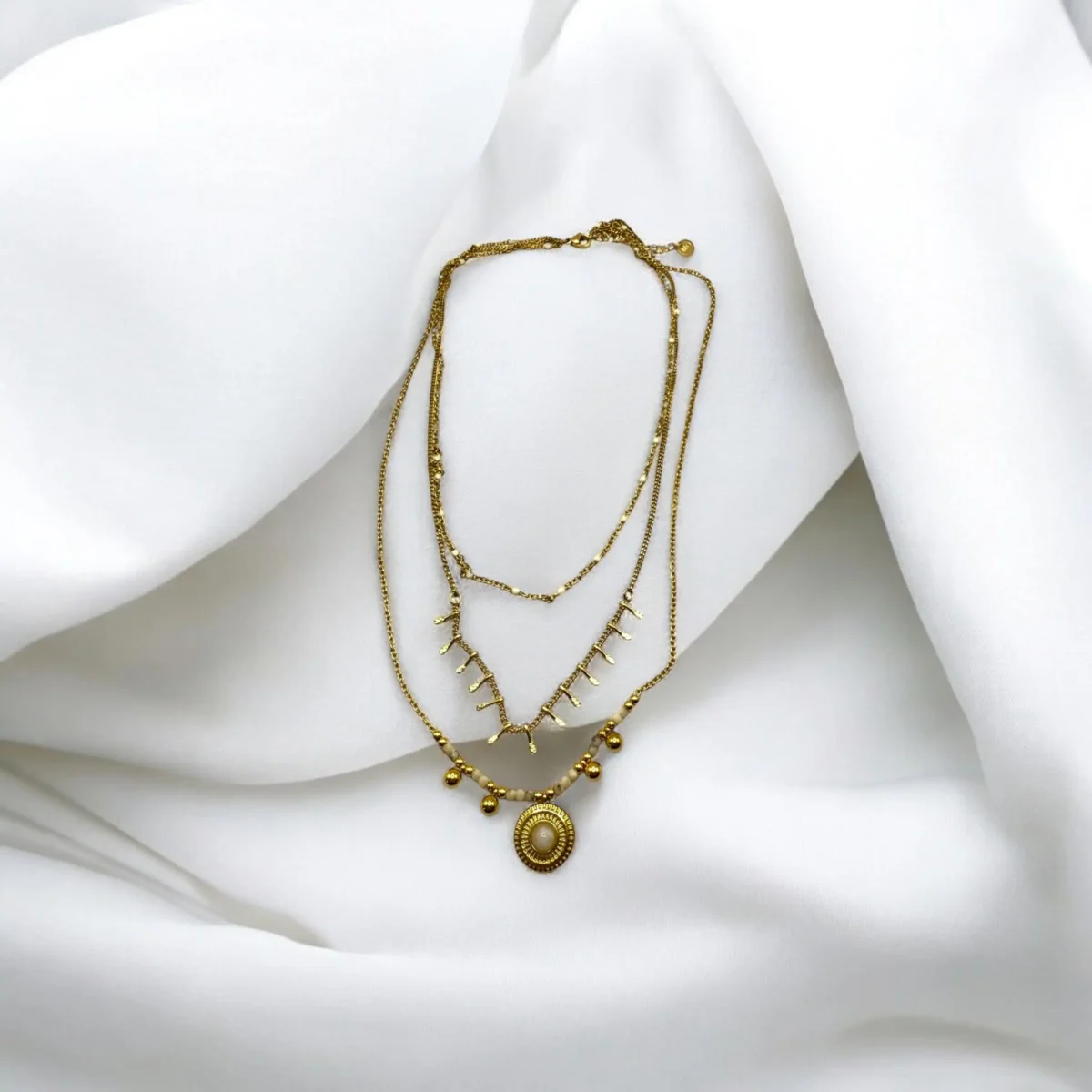 Collier Multi Rang Perles