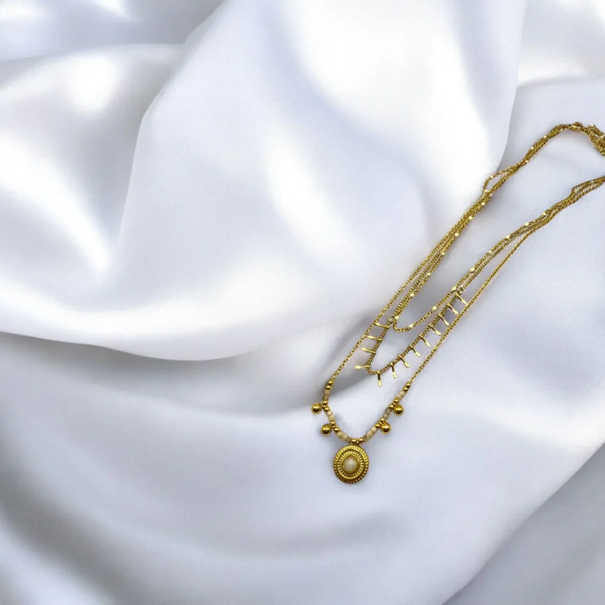 Collier Multi Rang Perles – Image 3