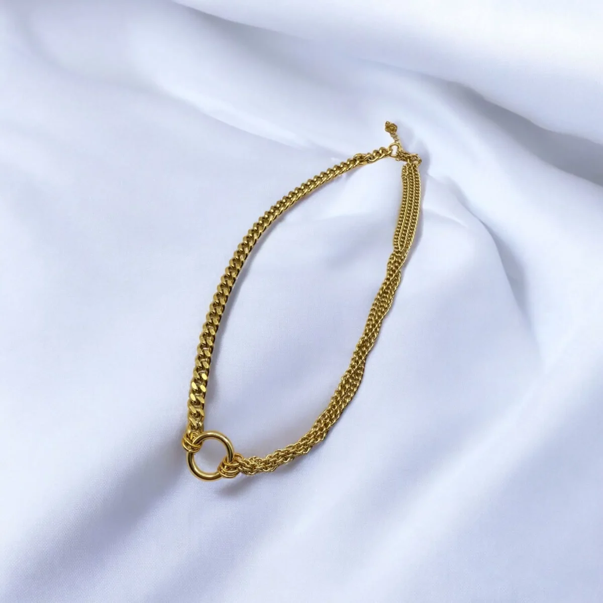 Collier Pendentif Cercle Raffiné