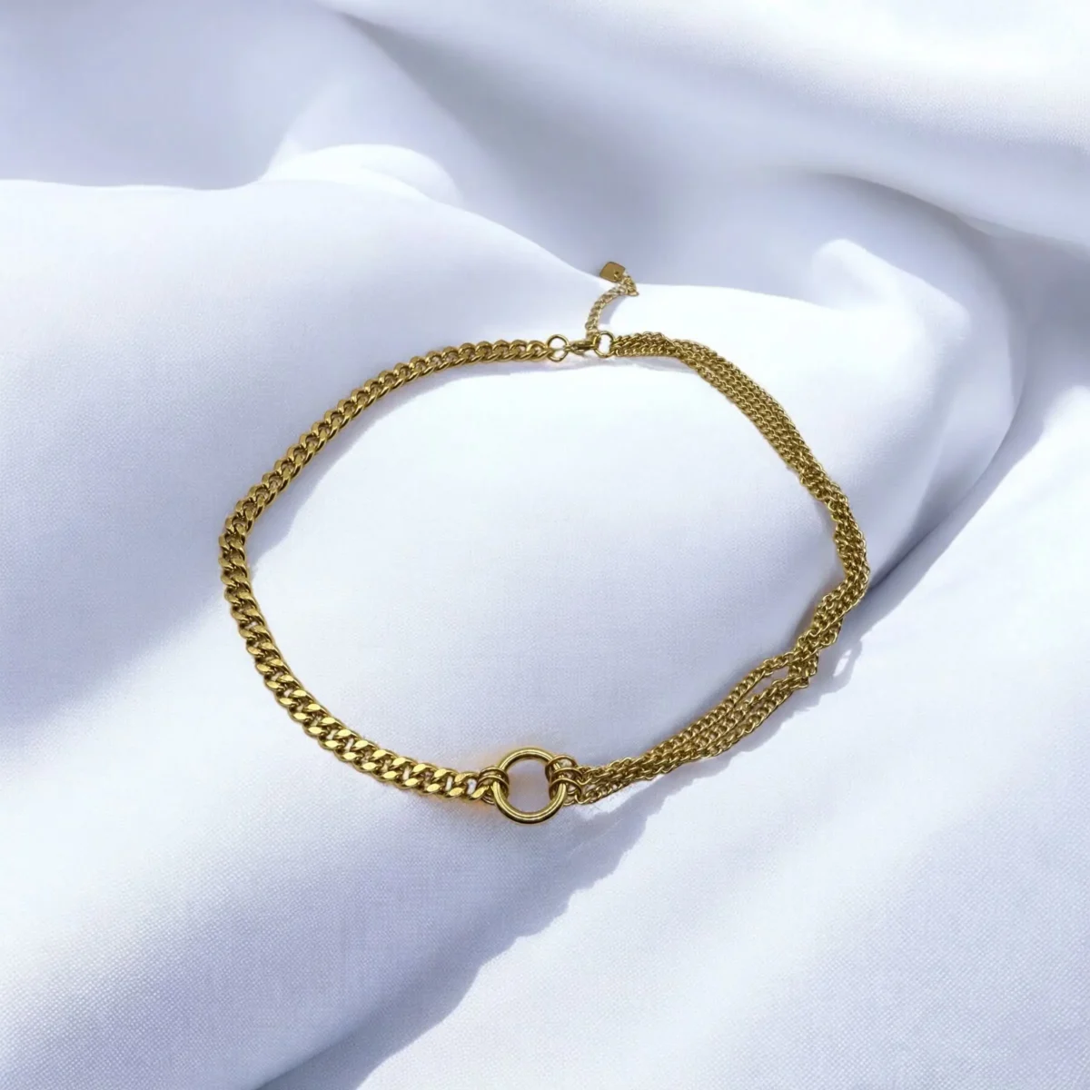 Collier Pendentif Cercle Raffiné