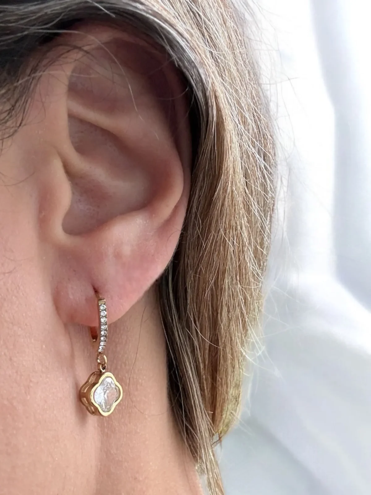 Boucles Trèfle Dorées