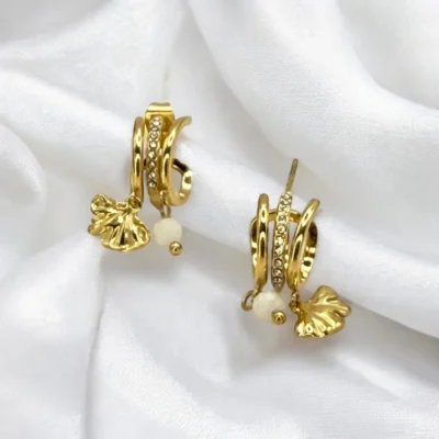 Boucles d’Oreilles Ginkgo