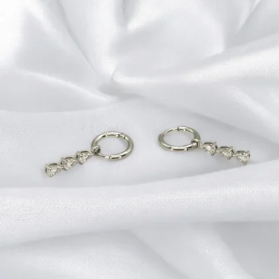 Boucles d'oreilles Trilogie Argentées