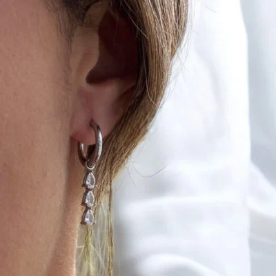 Boucles d'oreilles Trilogie Argentées