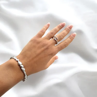Bracelet Boule de Luxe Argenté