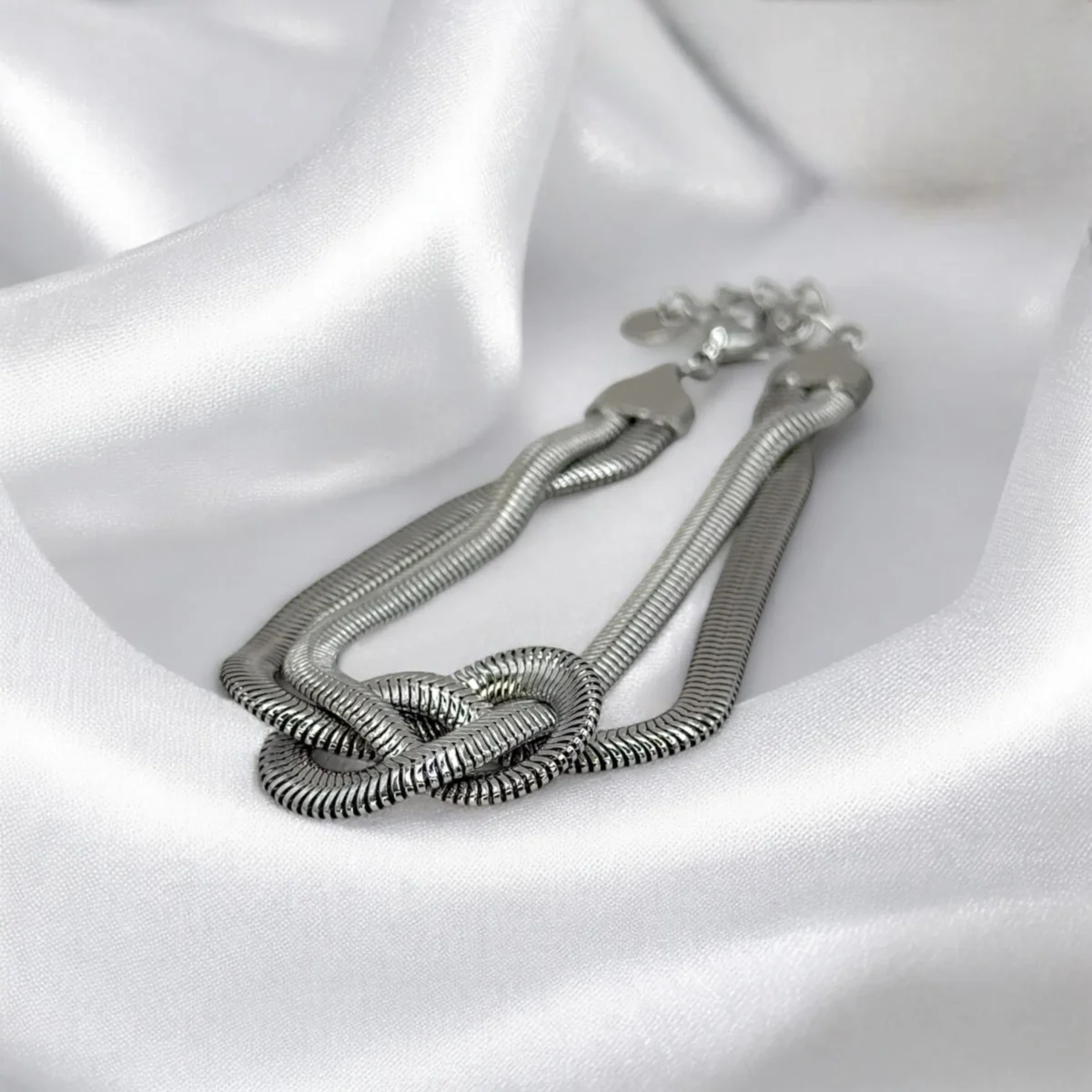 Bracelet Serpentin Marin Argenté