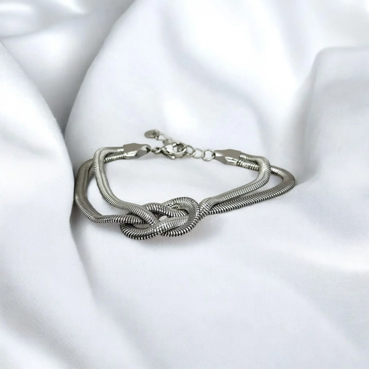 Bracelet Serpentin Marin Argenté