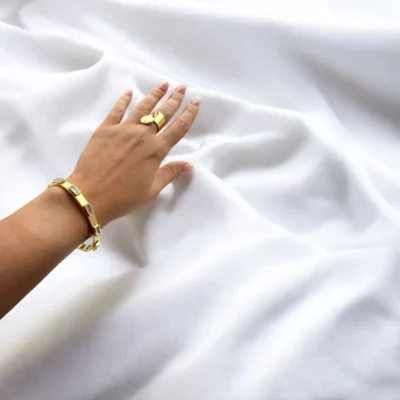 Bracelet Surélevé Blanc
