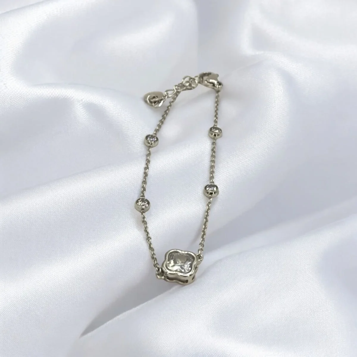 Bracelet Trèfle Argenté