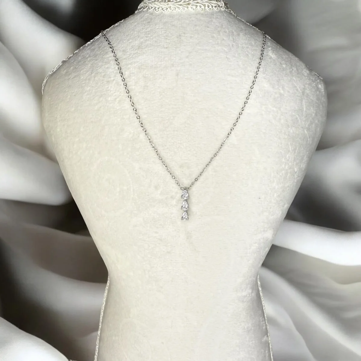 Collier Trilogie Argenté