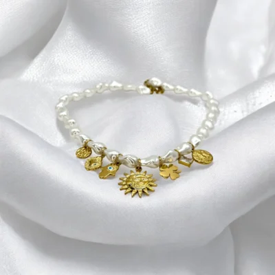 Collier charme perle