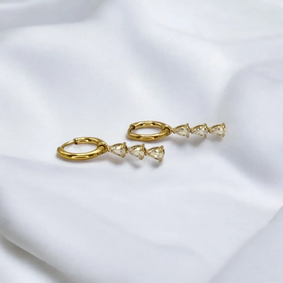 Boucles d'oreilles Trilogie Dorées
