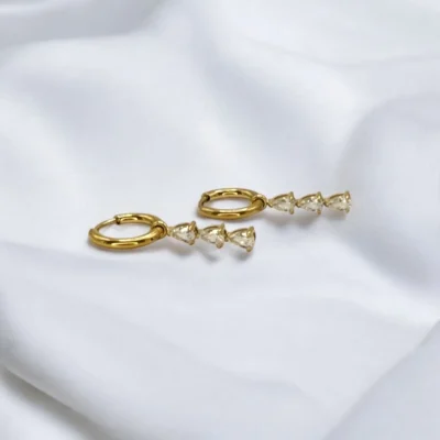 Boucles d'oreilles Trilogie Dorées