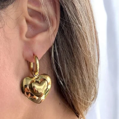 boucles d’oreille créole cœur
