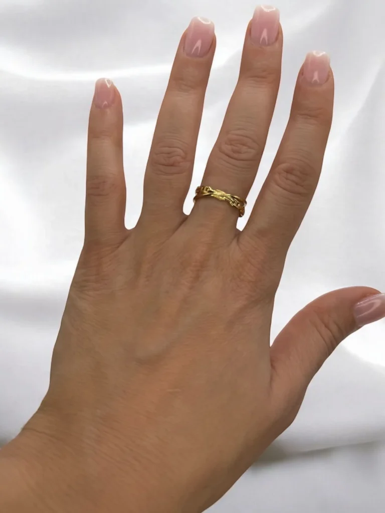 Bague arabesque dorée