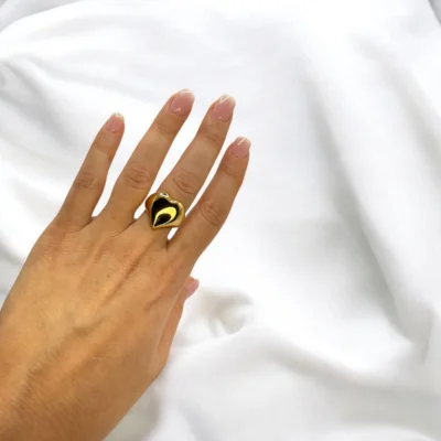Bague Coeur Dorée