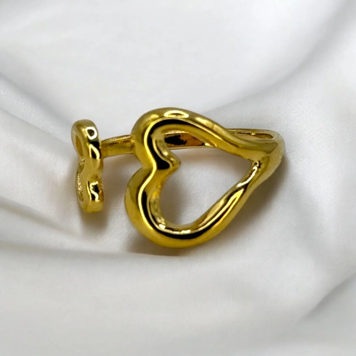 Bague Double Cœur Ouverte