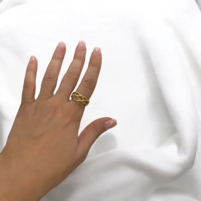 Bague Liens Dorée