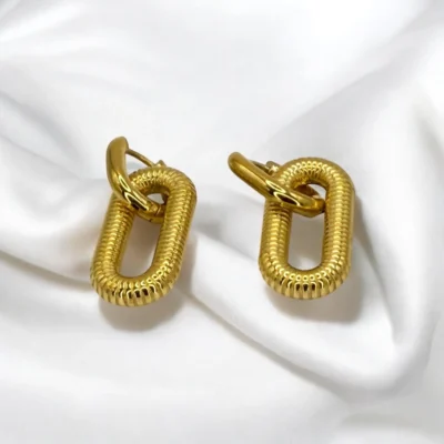 Boucles Maillons Élégance Dorée