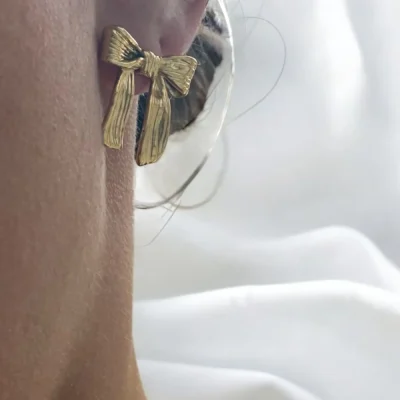 Boucles Nœud Doré Raffiné