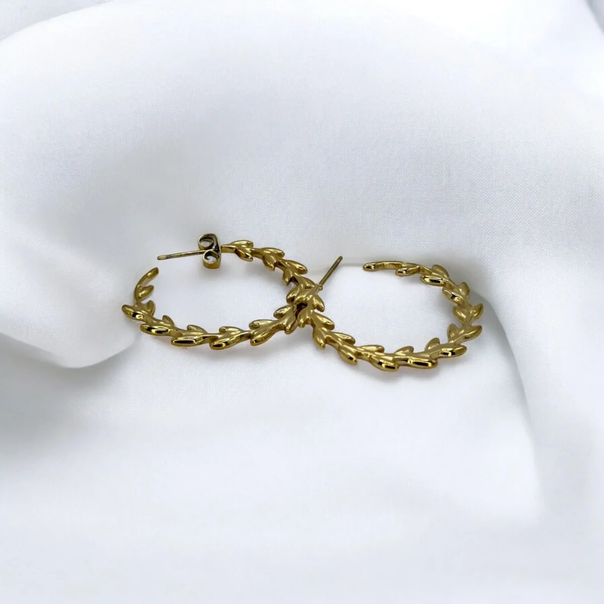 Boucles d’Oreilles Feuilles Élégantes