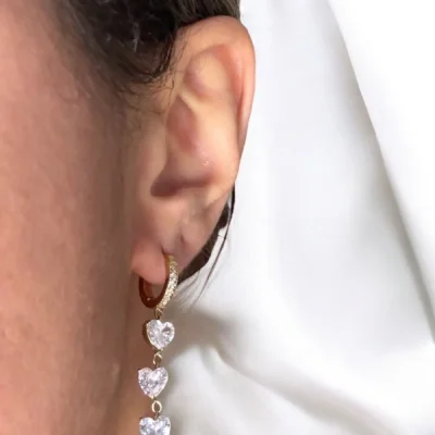 Boucles Dorées Cœurs Éclatants