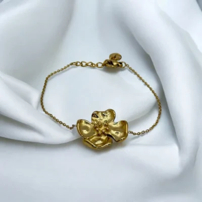 Bracelet Fleur Doré