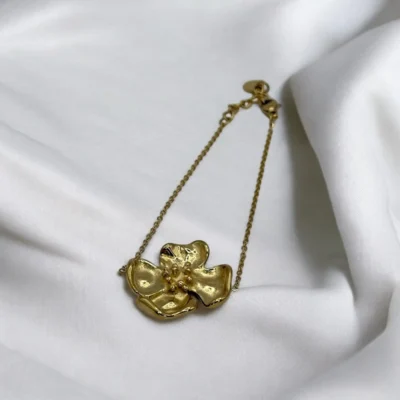 Bracelet Fleur Doré