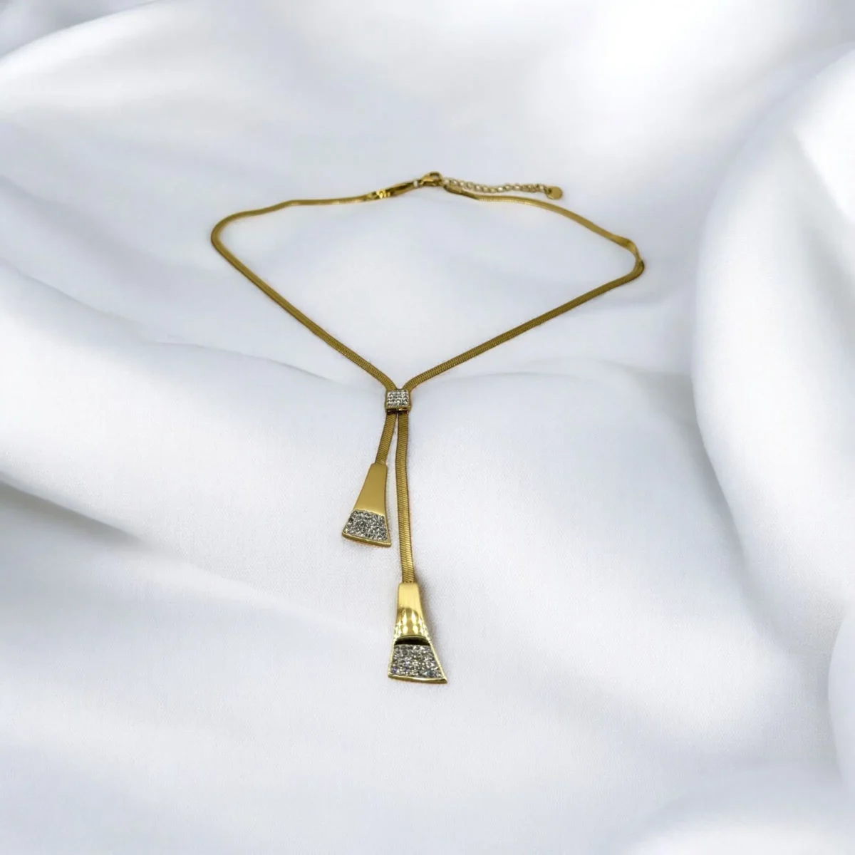 Collier Cascade Doré