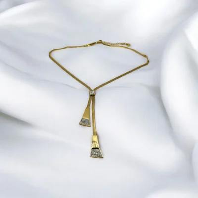 Collier Cascade Doré