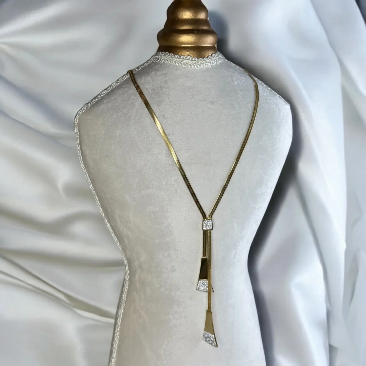Collier Cascade Doré