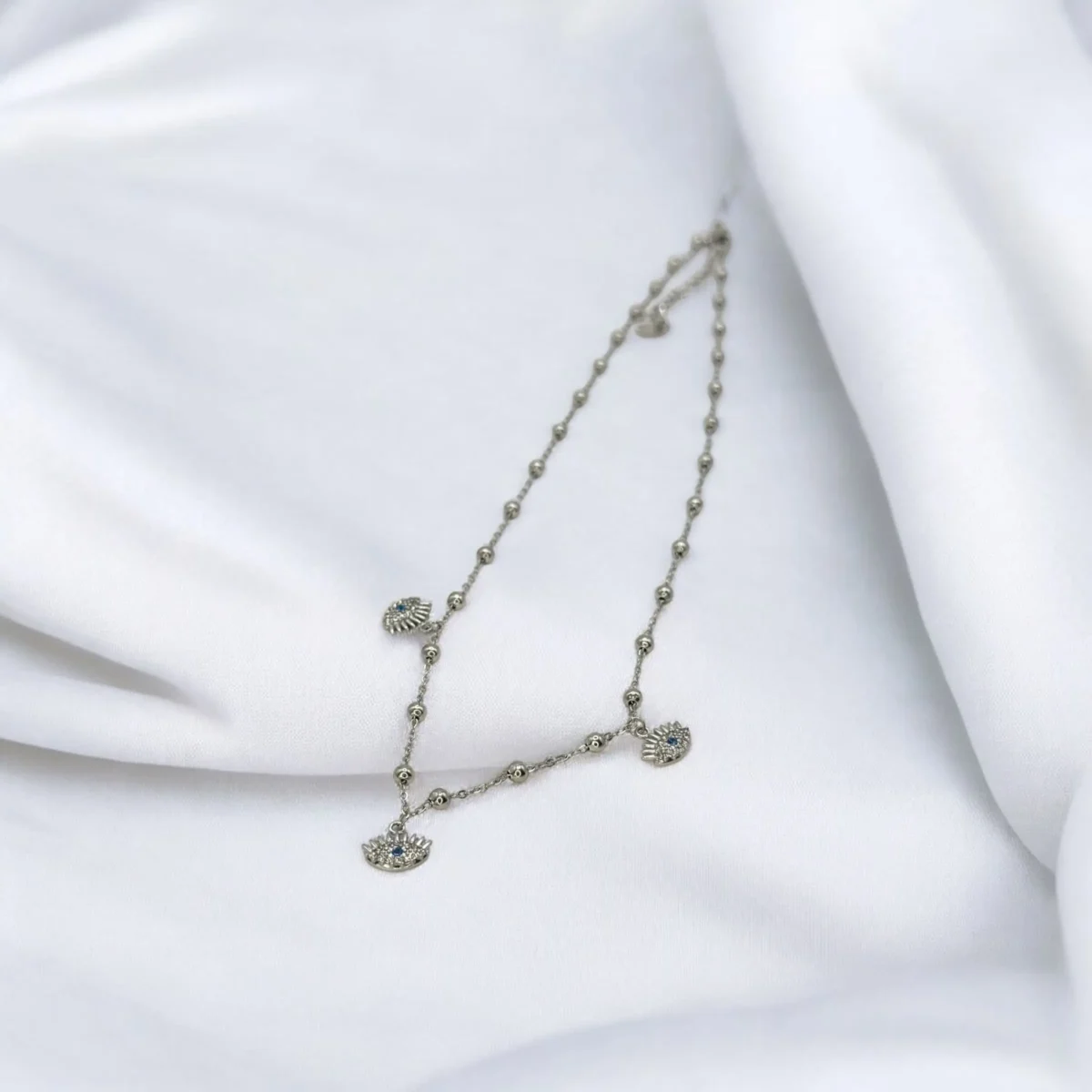 Collier Fan Argenté